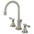 Kingston Brass KS2988TAL Tudor Widespread Bathroom Faucet W/Brass Pop-Up, Brushed Nkl KS2988TAL